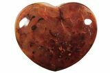 Colorful Carnelian Agate Heart #205282-1
